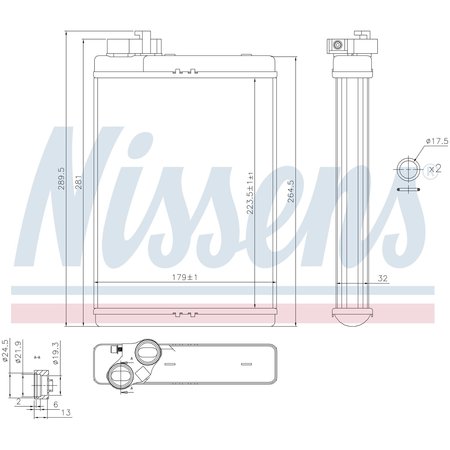 NISSEN Heater Core, 70231 70231